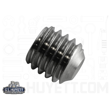 Huyett Hex Socket Set Screw 1/4-28 x 1/4 SS PL SETS-12-0068